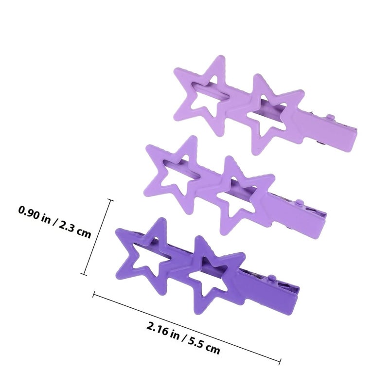 Candy Color Gradient Metal Duckbill Hair Clips Set 21pcs For Women Teens - Image 2